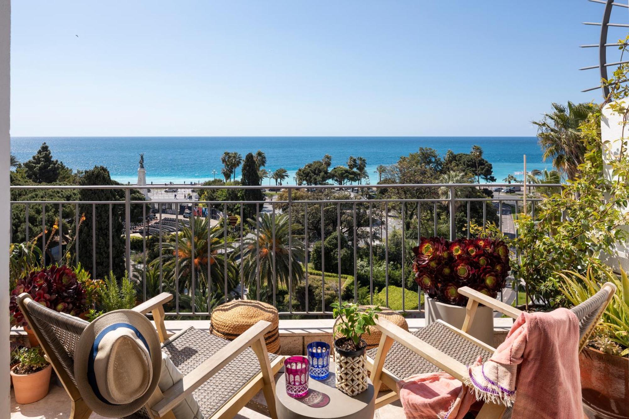 Unique Sea View Apartment, Center, 100M2 Ница Екстериор снимка